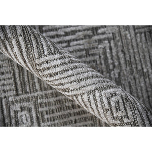 AMER Rugs Quartz QUA-4 Hand-Knotted Geometric Modern & Contemporary Area Rug Smoke 10' x 14'