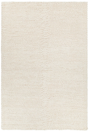 Chandra Rugs Quina 100% Wool Hand-Woven Contemporary Shag Rug White 9' x 13'