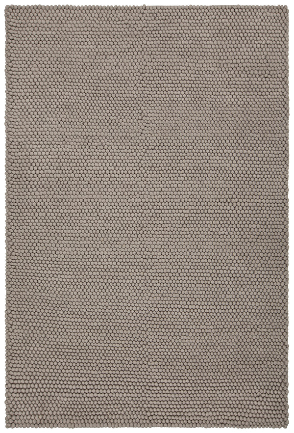 Chandra Rugs Quina 100% Wool Hand-Woven Contemporary Shag Rug Silver 9' x 13'