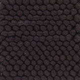 Chandra Rugs Quina 100% Wool Hand-Woven Contemporary Shag Rug Black 9' x 13'