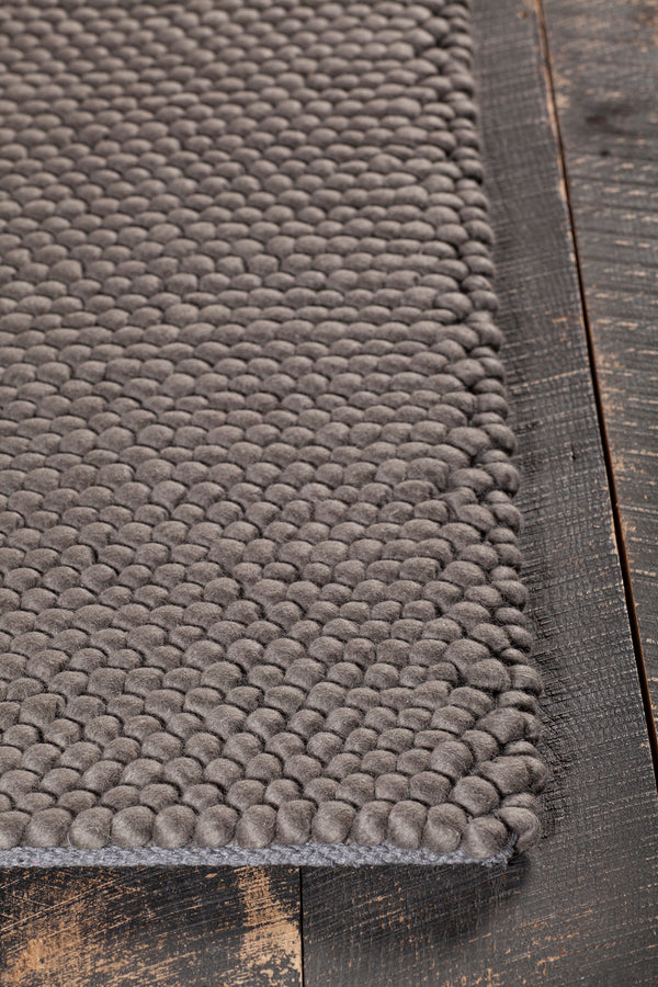 Chandra Rugs Quina 100% Wool Hand-Woven Contemporary Shag Rug Grey 9' x 13'