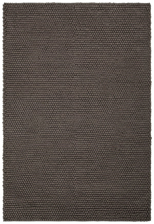 Chandra Rugs Quina 100% Wool Hand-Woven Contemporary Shag Rug Grey 9' x 13'