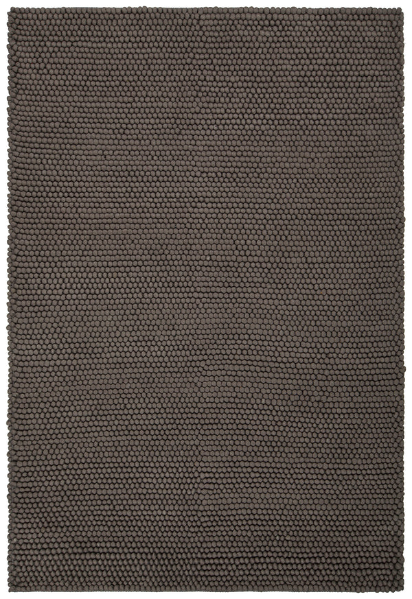 Chandra Rugs Quina 100% Wool Hand-Woven Contemporary Shag Rug Grey 9' x 13'