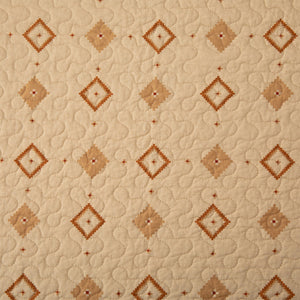 HiEnd Accents Solace Reversible Quilt Set QW1012-TW-OC Red, Orange, Brown Face: 100% Cotton. Back: 100% Cotton. Filling: 100% Polyester 68x88x1