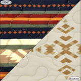 HiEnd Accents Del Sol Reversible Quilt Set QW1835-TW-OC Multi Color Face and Back: 100% cotton; Fill: 100% polyester 68x8x0.1