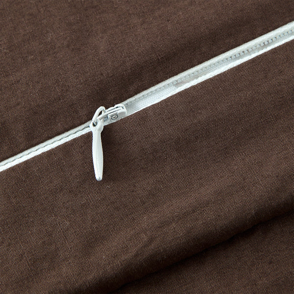 HiEnd Accents Star Ranch Reversible Quilt Set QW2010-TW-OC Brown, Tan Face: 100% Cotton. Back: 100% Cotton. Filling: 80% Cotton, 20% Rayon 68x88x1