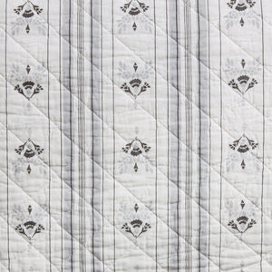 HiEnd Accents Patchwork Prairie Reversible Quilt Set QW2133-TW-BK Black Face and Back: 100% cotton; Fill: 100% polyester 68.0 x 88.0 x 0.5