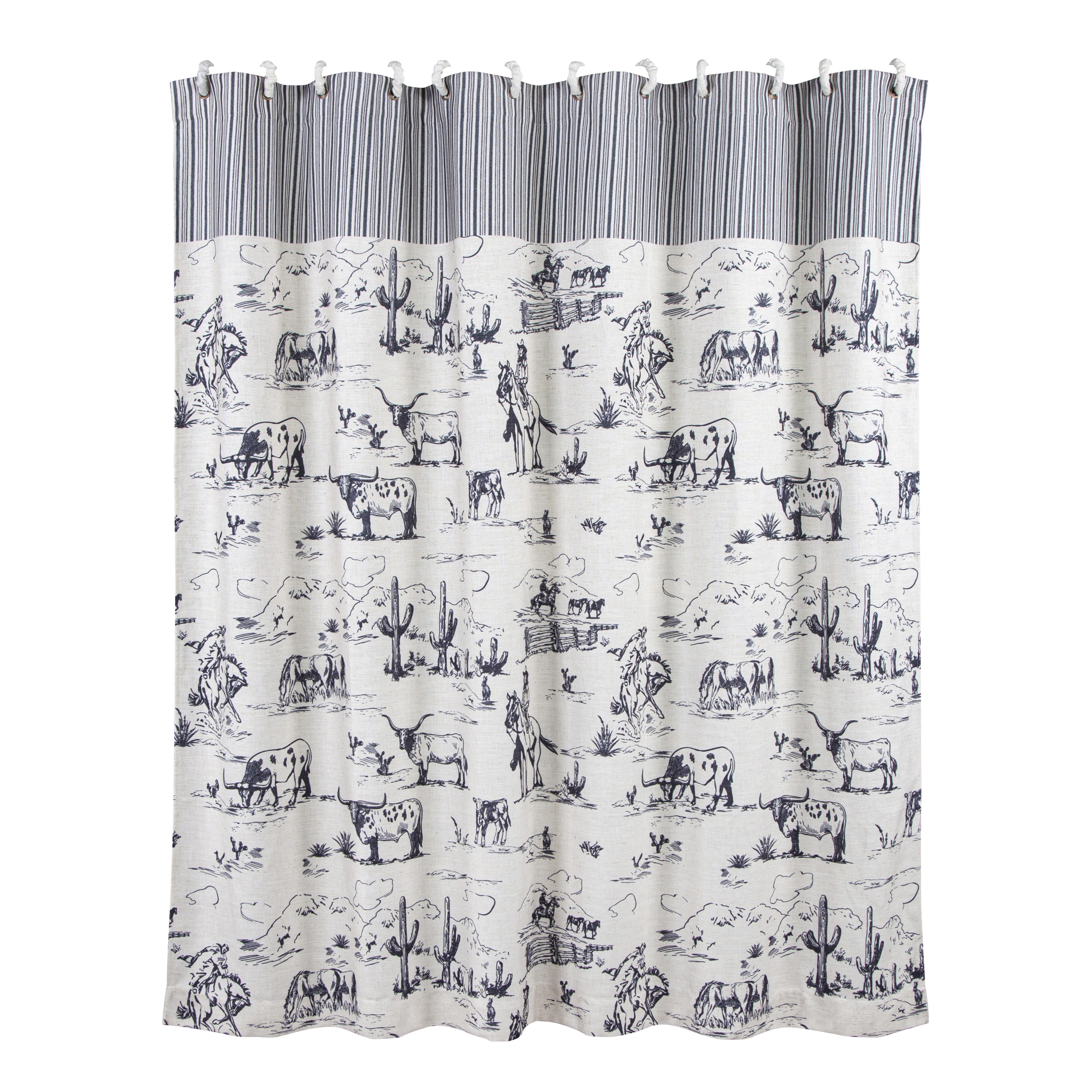 HiEnd Accents Ranch Life Shower Curtain