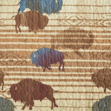 HiEnd Accents Home on the Range Reversible Quilt Set QW2237-TW-TN Tan Face and Back: 100% cotton; Fill: 100% polyester 68 x 88 x 0.5