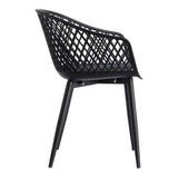Moe's Home Piazza Outdoor Chair Black-M2