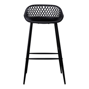 Moe's Home Piazza Outdoor Barstool Black-M2