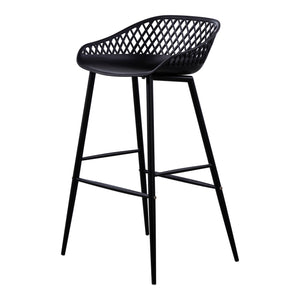 Moe's Home Piazza Outdoor Barstool Black-M2