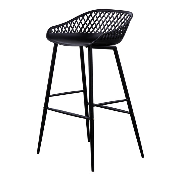 Moe's Home Piazza Outdoor Barstool Black-M2