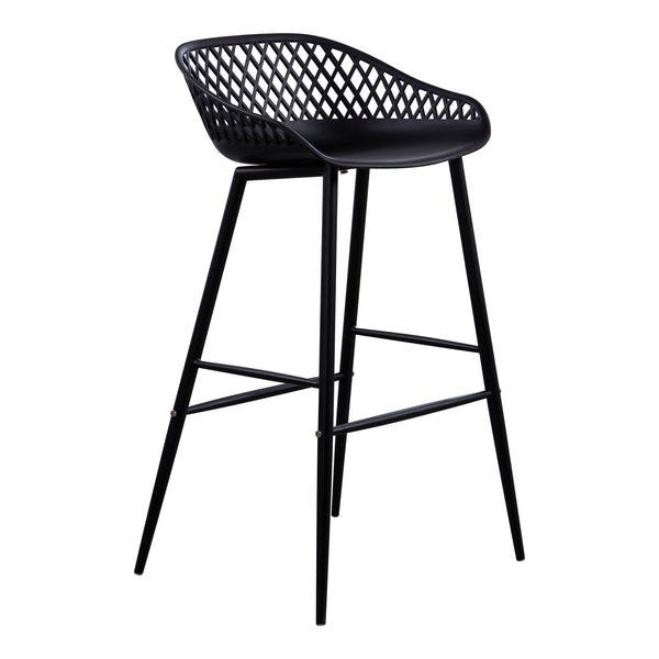 Moe's Home Piazza Outdoor Barstool Black-M2