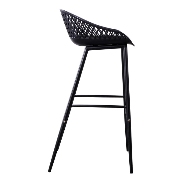 Moe's Home Piazza Outdoor Barstool Black-M2