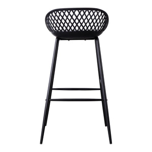 Moe's Home Piazza Outdoor Barstool Black-M2