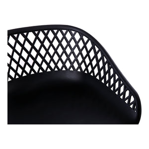 Moe's Home Piazza Outdoor Barstool Black-M2