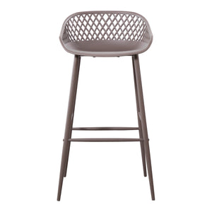 Moe's Home Piazza Outdoor Barstool Grey-M2