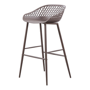 Moe's Home Piazza Outdoor Barstool Grey-M2