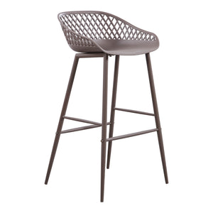 Moe's Home Piazza Outdoor Barstool Grey-M2