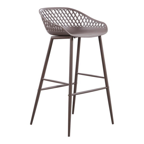 Moe's Home Piazza Outdoor Barstool Grey-M2