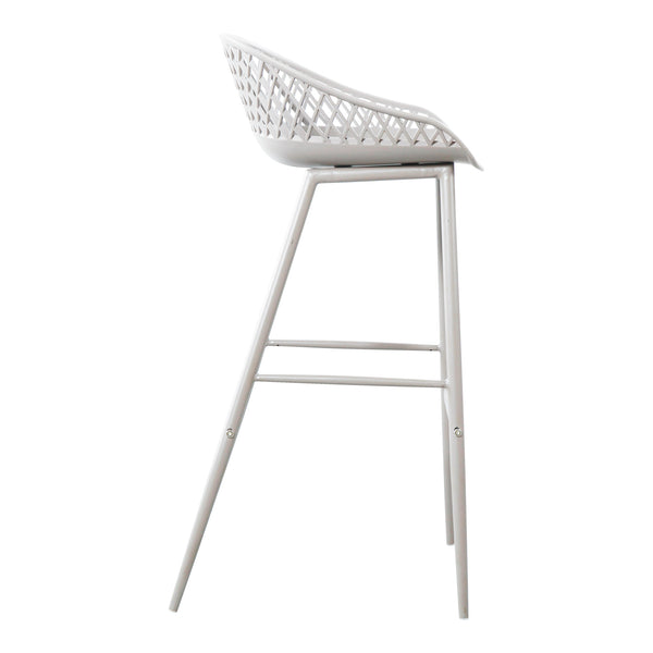 Moe's Home Piazza Outdoor Barstool White-M2