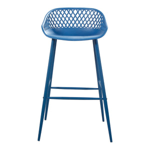 Moe's Home Piazza Outdoor Barstool Blue-M2