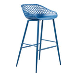 Moe's Home Piazza Outdoor Barstool Blue-M2