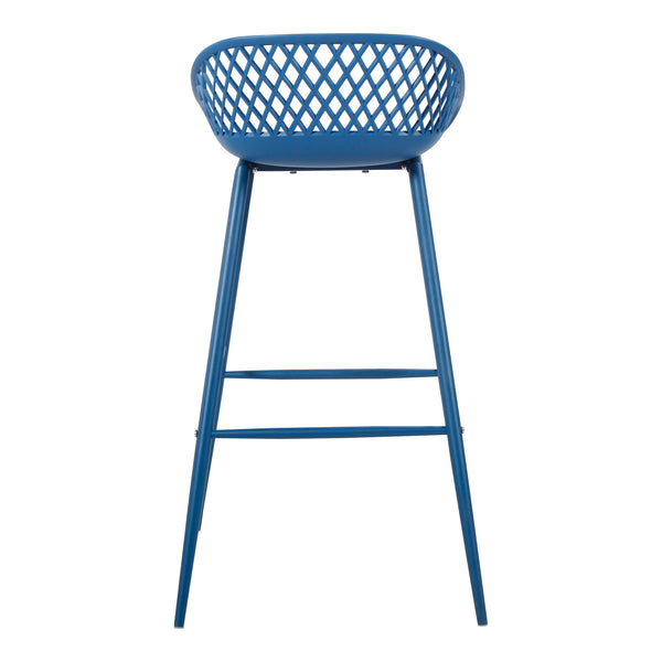 Moe's Home Piazza Outdoor Barstool Blue-M2