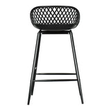 Piazza Outdoor Counter Stool Black