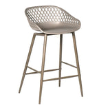 Piazza Outdoor Counter Stool Grey