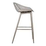 Piazza Outdoor Counter Stool Grey