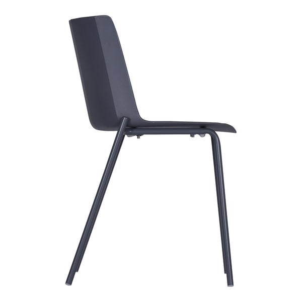 Silla Outdoor Dining Chair Charcoal Grey-Set Of Two