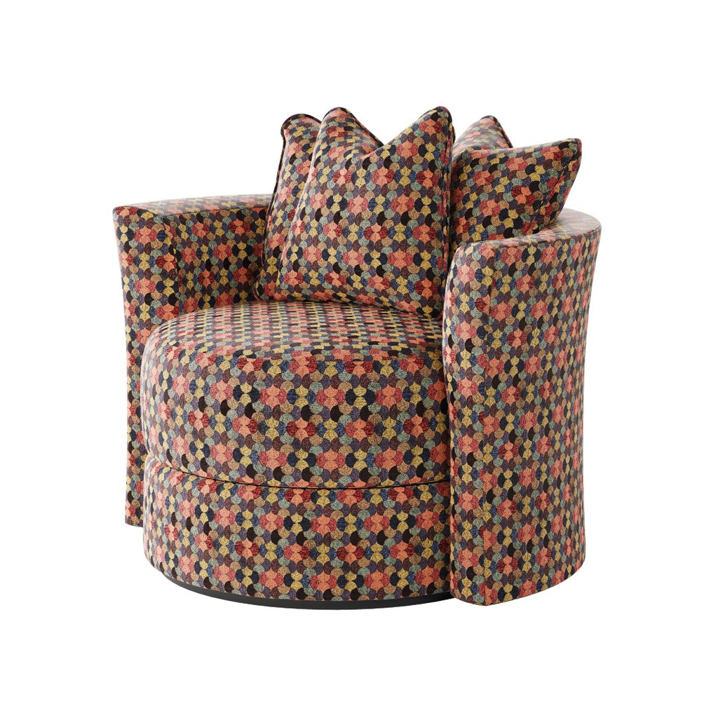 Southern Motion Wild Child  109 Transitional Scatter Pillow Back Swivel Chair 109 357-11