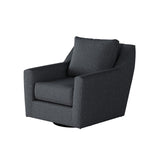 Fusion 67-02G-C Transitional Swivel Glider Chair 67-02G-C Truth or Dare Navy
