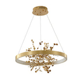 Bethel Gold LED Chandelier in Stainless Steel & Aluminum