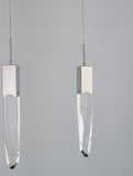 Bethel Chrome Island Lighting in Metal & Crystal