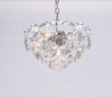 Bethel Chrome Chandelier in Steel & Crystal