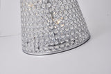 Bethel Chrome Floor Lamp in Metal & Crystal