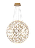 Bethel Gold LED Chandelier in Iron & Acrylic