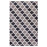 Lida Moroccan Trellis 8x10 Area Rug Charcoal and Black R-1001B-810