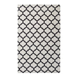 Lida Moroccan Trellis 8x10 Area Rug Ivory and Charcoal R-1001C-810