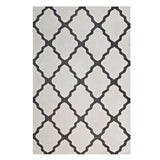 Marja Moroccan Trellis 5x8 Area Rug Ivory and Charcoal R-1003D-58