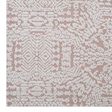 Javiera Contemporary Moroccan 5x8 Area Rug Ivory and Cameo Rose R-1018B-58