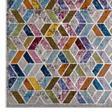 Laleh Geometric Mosaic 4x6 Area Rug Multicolored R-1088A-46