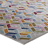 Laleh Geometric Mosaic 4x6 Area Rug Multicolored R-1088A-46