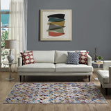 Laleh Geometric Mosaic 4x6 Area Rug Multicolored R-1088A-46