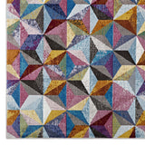 Arisa Geometric Hexagon Mosaic 4x6
 Area Rug Multicolored R-1092A-46