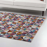 Arisa Geometric Hexagon Mosaic 4x6
 Area Rug Multicolored R-1092A-46