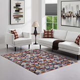 Arisa Geometric Hexagon Mosaic 4x6
 Area Rug Multicolored R-1092A-46